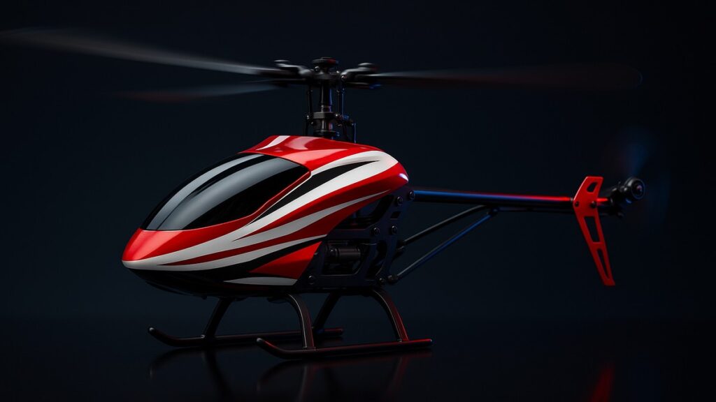 RC Helicopter Hovering in Flight