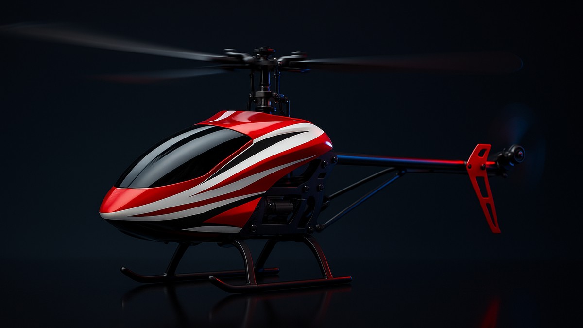 RC Helicopter Hovering in Flight